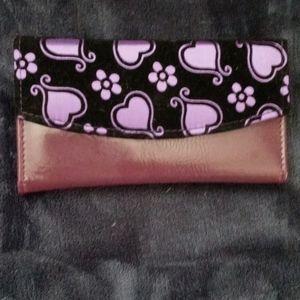 Y2K Heart Printed Wristlet